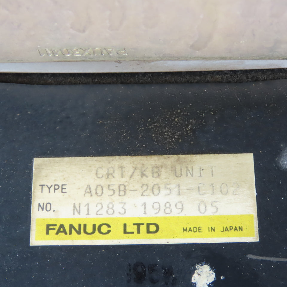 Fanuc A05B-2051-C102 A61L-0001-0092 CRT/KB Operator Control Panel