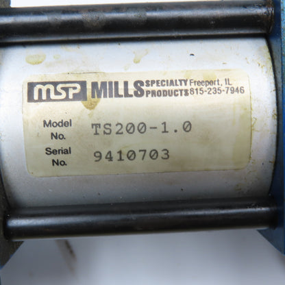 Zaytran GPL-20 1/2" Stroke Parallel Gripper Mills Specialty TS200-1.0 Actuator