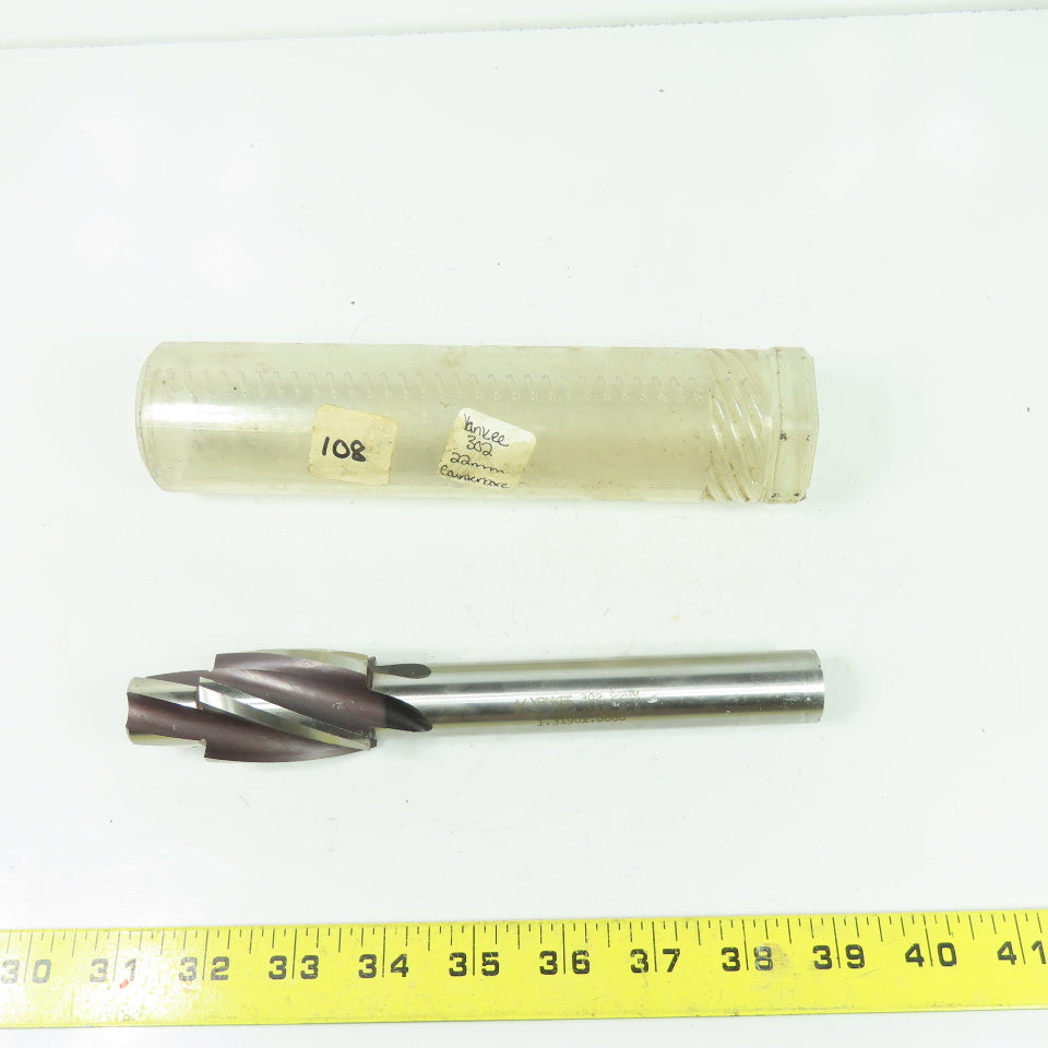Yankee 302 22mm Cap Screw Counter Bore Reamer HSS K-5 1.3190 x .8860