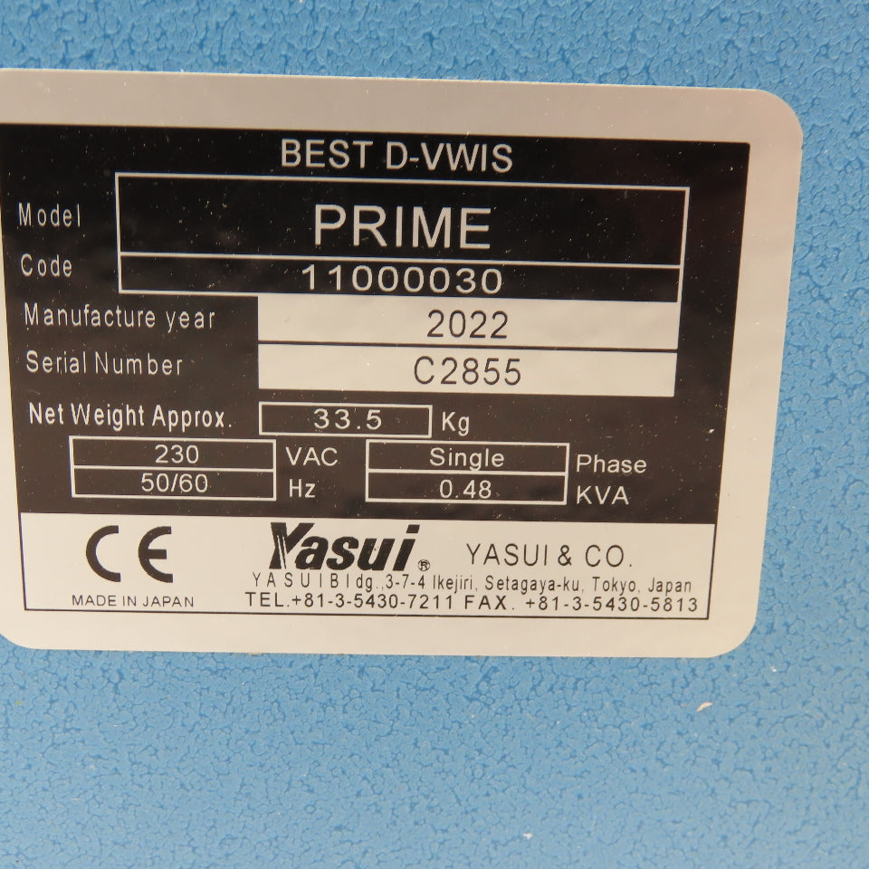 Yasui Best D-VWIS PRIME 230V 1Ph Vacuum Wax Injection Mold Casting System