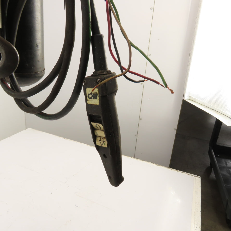 CM Lodestar Model L 1 Ton 2000LB Electric Chain Hoist 10' Lift 16FPM 230/460V