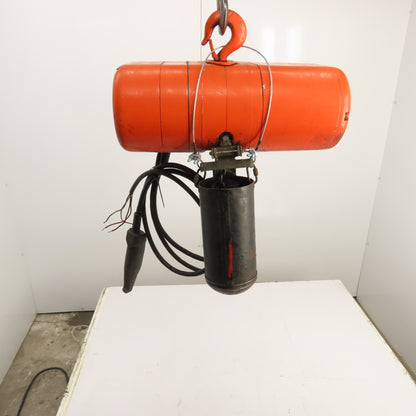 CM Lodestar Model L 1 Ton 2000LB Electric Chain Hoist 10' Lift 16FPM 230/460V