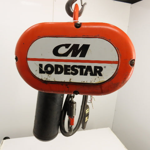 CM Lodestar Model L 1 Ton 2000LB Electric Chain Hoist 10' Lift 16FPM 230/460V