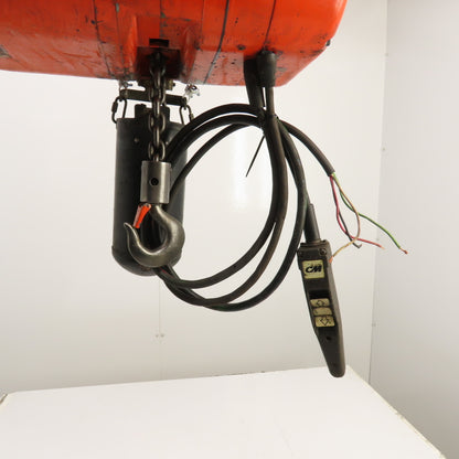 CM Lodestar Model L 1 Ton 2000LB Electric Chain Hoist 10' Lift 16FPM 230/460V