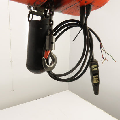 CM Lodestar Model L 1 Ton 2000LB Electric Chain Hoist 10' Lift 16FPM 230/460V