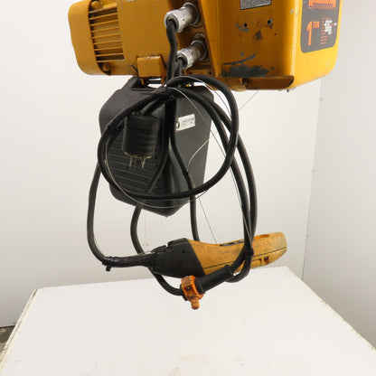 Harrington NER010L 1 Ton 2000LB Electric Chain Hoist 15' Lift 10FPM 230/460V 3PH