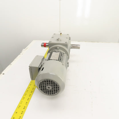 SEW-Eurodrive 0.75kW Dual Shaft Gear Motor & Reducer 230V 50HZ 9.6RPM W/ Brake