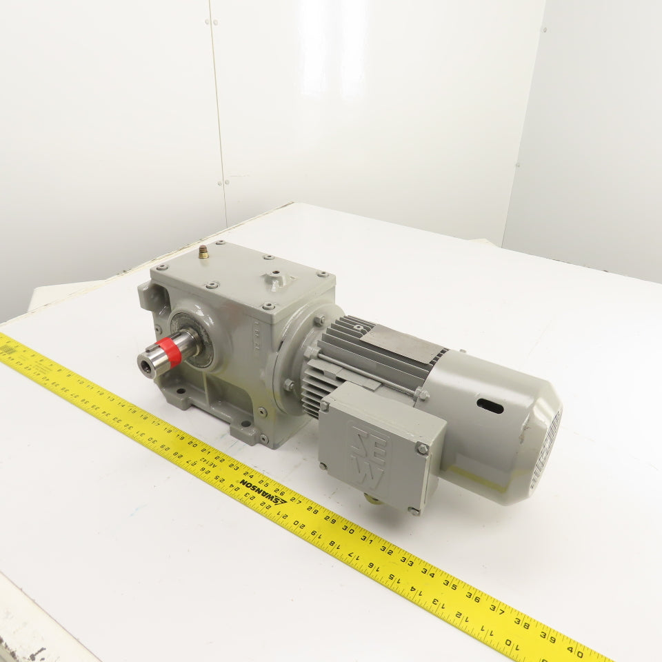 SEW-Eurodrive 0.75kW Dual Shaft Gear Motor & Reducer 230V 50HZ 9.6RPM W/ Brake