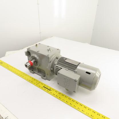 SEW-Eurodrive 0.75kW Dual Shaft Gear Motor & Reducer 230V 50HZ 9.6RPM W/ Brake