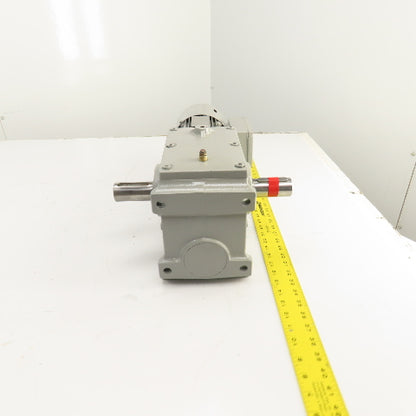 SEW-Eurodrive 0.75kW Dual Shaft Gear Motor & Reducer 230V 50HZ 9.6RPM W/ Brake