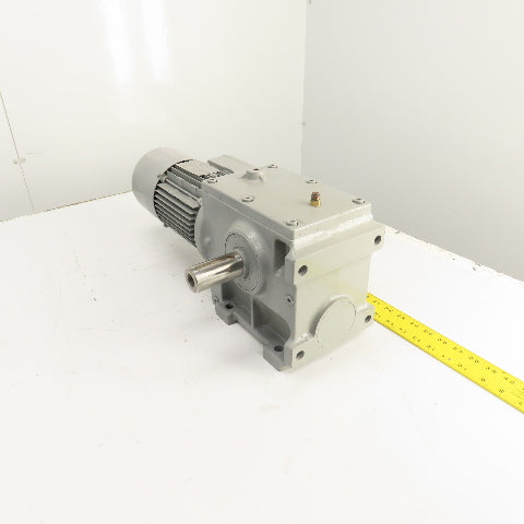 SEW-Eurodrive 0.75kW Dual Shaft Gear Motor & Reducer 230V 50HZ 9.6RPM W/ Brake