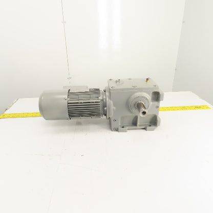SEW-Eurodrive 0.75kW Dual Shaft Gear Motor & Reducer 230V 50HZ 9.6RPM W/ Brake