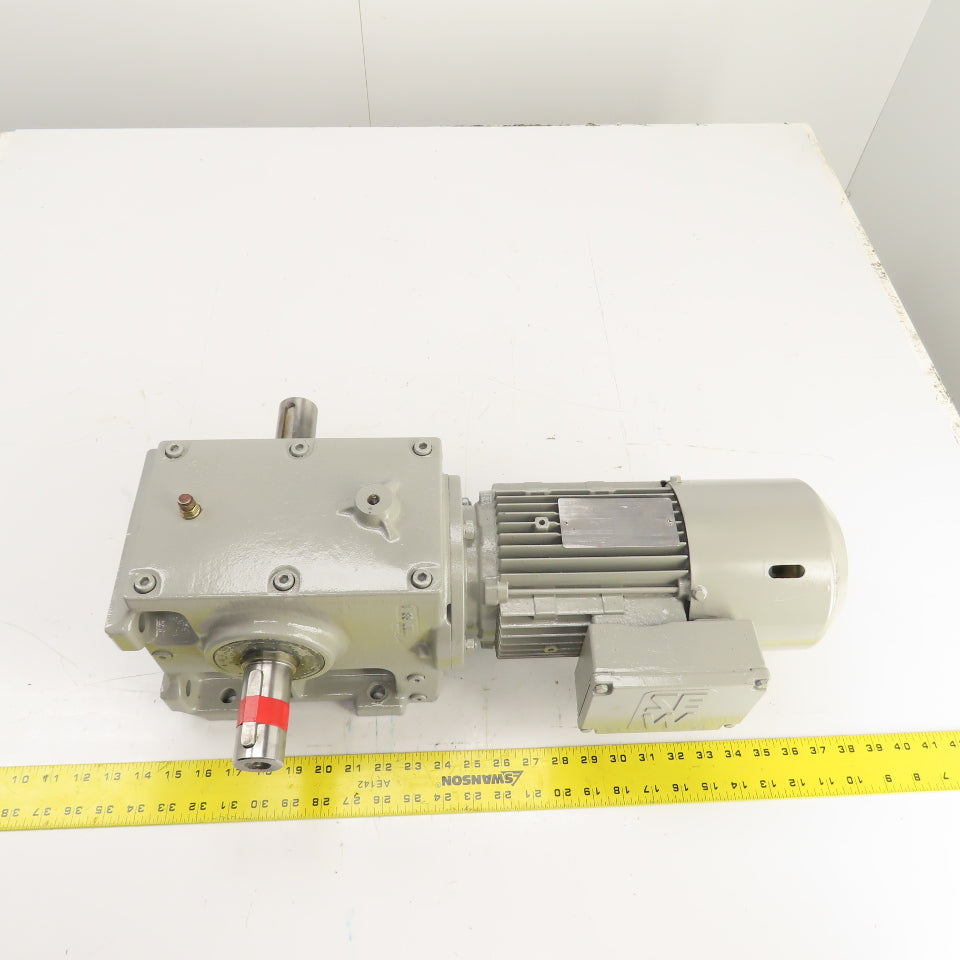 SEW-Eurodrive 0.75kW Dual Shaft Gear Motor & Reducer 230V 50HZ 9.6RPM W/ Brake
