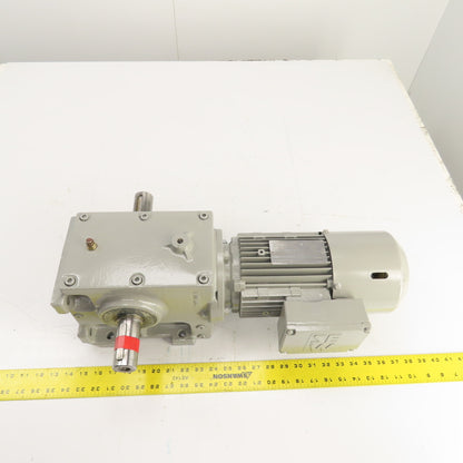 SEW-Eurodrive 0.75kW Dual Shaft Gear Motor & Reducer 230V 50HZ 9.6RPM W/ Brake