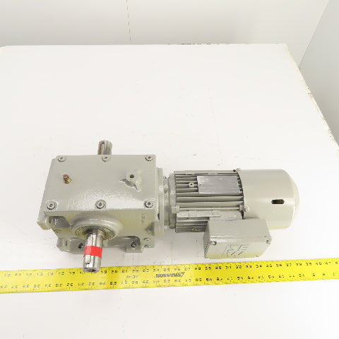 SEW-Eurodrive 0.75kW Dual Shaft Gear Motor & Reducer 230V 50HZ 9.6RPM W/ Brake