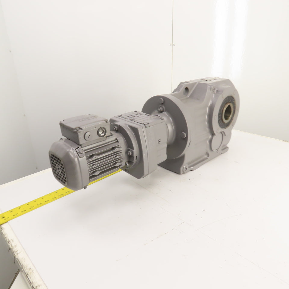 SEW-Eurodrive KA87R57DRS71M4 0.75HP Gear Motor & Parallel Reducer 0.28/1.67RPM