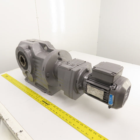 SEW-Eurodrive KA87R57DRS71M4 0.75HP Gear Motor & Parallel Reducer 0.28/1.67RPM