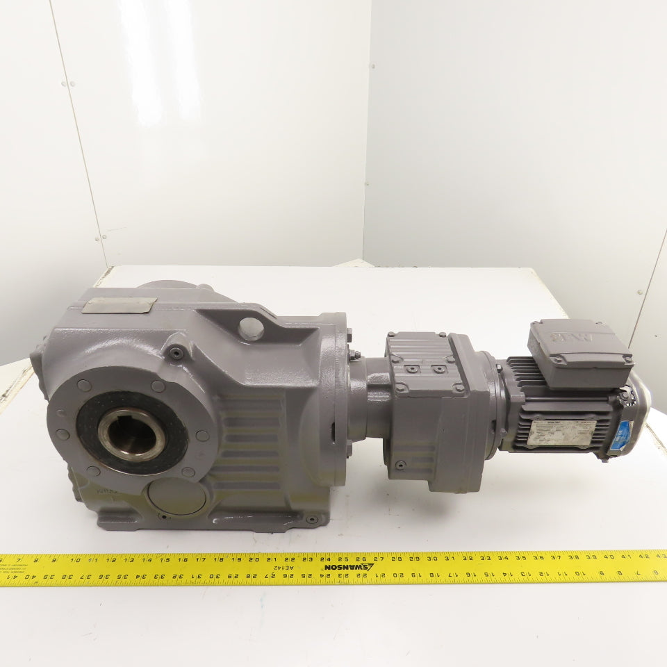 SEW-Eurodrive KA87R57DRS71M4 0.75HP Gear Motor & Parallel Reducer 0.28/1.67RPM