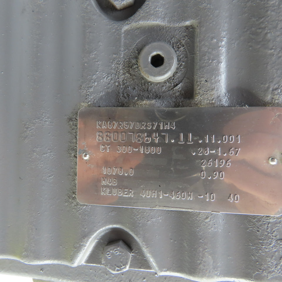 SEW-Eurodrive KA87R57DRS71M4 0.75HP Gear Motor & Parallel Reducer 0.28/1.67RPM