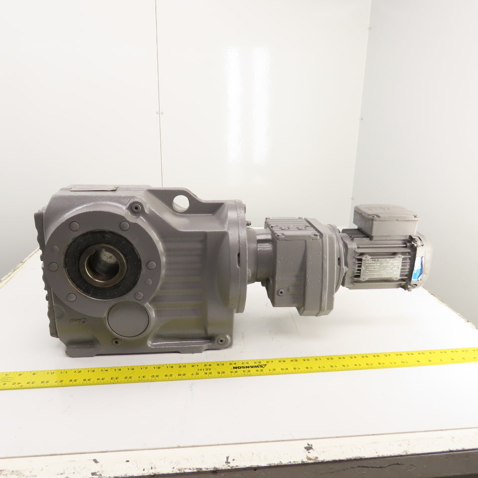 SEW-Eurodrive KA87R57DRS71M4 0.75HP Gear Motor & Parallel Reducer 0.28/1.67RPM