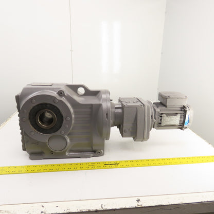 SEW-Eurodrive KA87R57DRS71M4 0.75HP Gear Motor & Parallel Reducer 0.28/1.67RPM