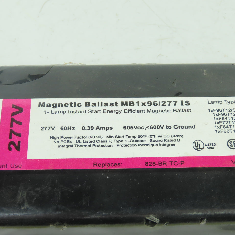 Sylvania MB1X96/277 Instant Start Energy Efficient Lamp Ballast 277V