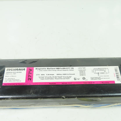 Sylvania MB1X96/277 Instant Start Energy Efficient Lamp Ballast 277V