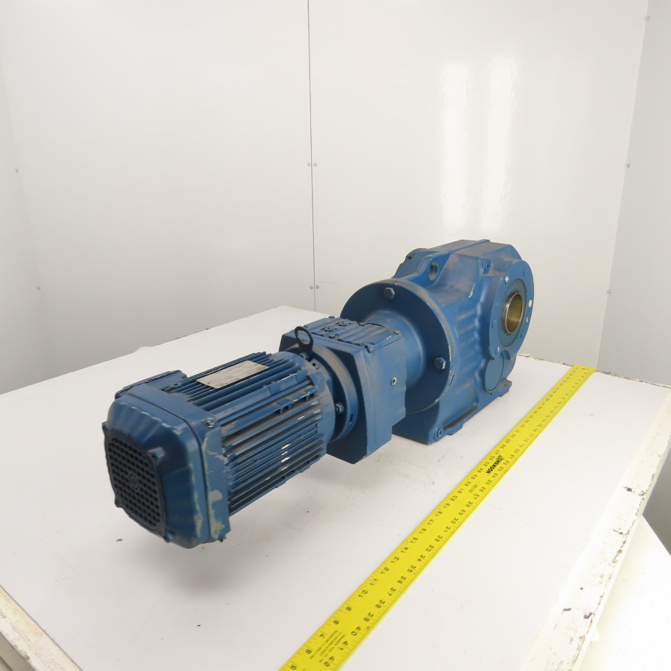 SEW-Eurodrive KT87/T R57 DRN90L4 2HP Gear Motor & Parallel Reducer 8.8RPM Out