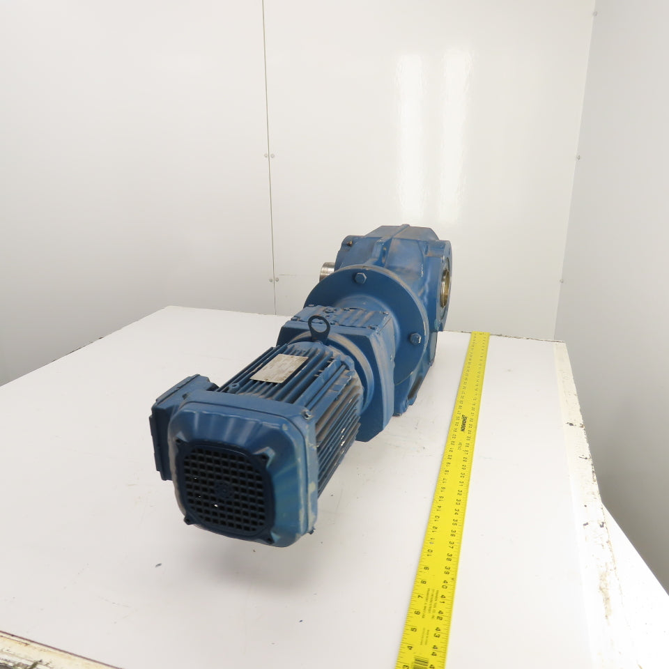 SEW-Eurodrive KT87/T R57 DRN90L4 2HP Gear Motor & Parallel Reducer 8.8RPM Out