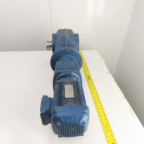 SEW-Eurodrive KT87/T R57 DRN90L4 2HP Gear Motor & Parallel Reducer 8.8RPM Out