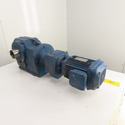 SEW-Eurodrive KT87/T R57 DRN90L4 2HP Gear Motor & Parallel Reducer 8.8RPM Out