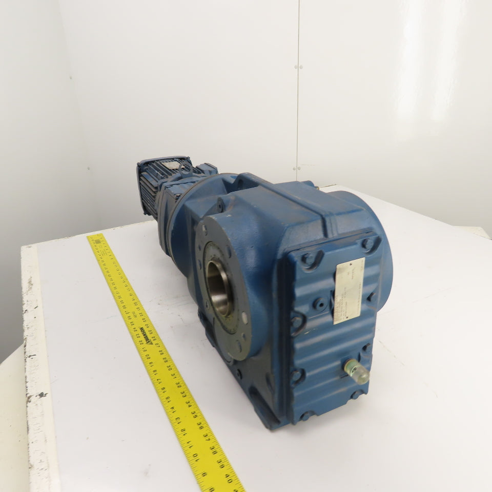 SEW-Eurodrive KT87/T R57 DRN90L4 2HP Gear Motor & Parallel Reducer 8.8RPM Out