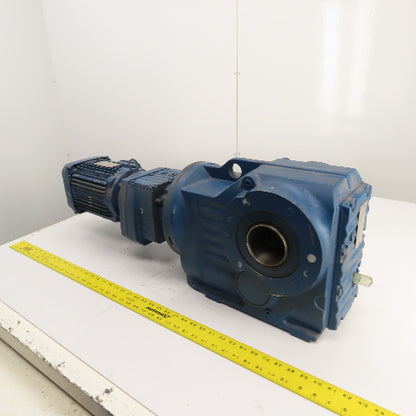SEW-Eurodrive KT87/T R57 DRN90L4 2HP Gear Motor & Parallel Reducer 8.8RPM Out