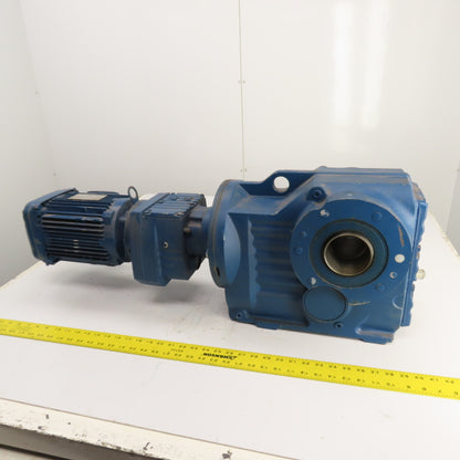 SEW-Eurodrive KT87/T R57 DRN90L4 2HP Gear Motor & Parallel Reducer 8.8RPM Out