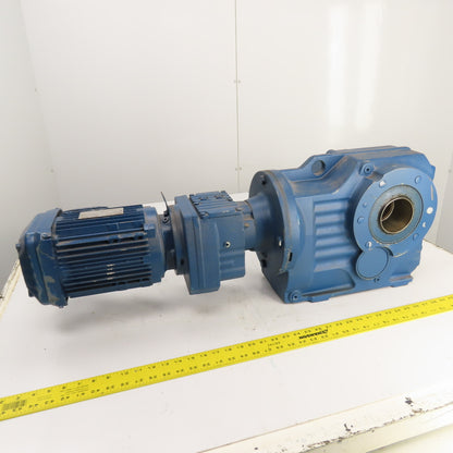 SEW-Eurodrive KT87/T R57 DRN90L4 2HP Gear Motor & Parallel Reducer 8.8RPM Out