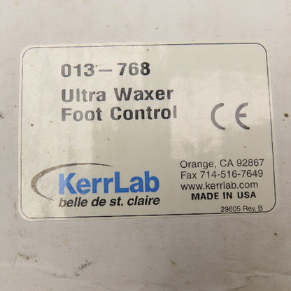 Kerr Lab 013-768 Ultra Waxer Foot Control 24VDC 1A New/Used Lot Of 2
