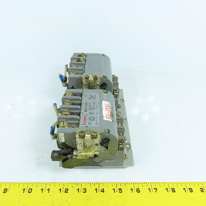 Furnas 43DP32AFE Size 1 Reversing Motor Starter Contactor 600V 27A 120V Coil