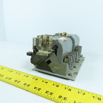 Furnas 43DP32AFE Size 1 Reversing Motor Starter Contactor 600V 27A 120V Coil