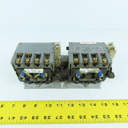 Furnas 43DP32AFE Size 1 Reversing Motor Starter Contactor 600V 27A 120V Coil