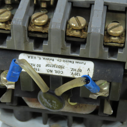 Furnas 43DP32AFE Size 1 Reversing Motor Starter Contactor 600V 27A 120V Coil