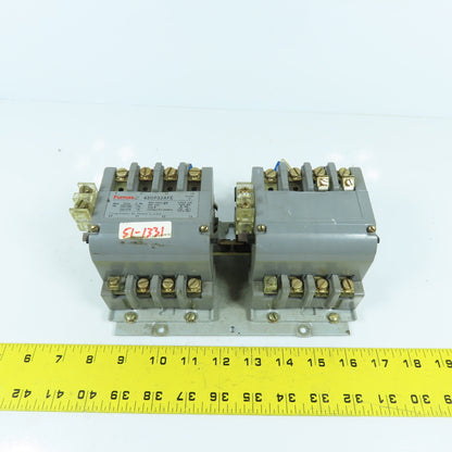 Furnas 43DP32AFE Size 1 Reversing Motor Starter Contactor 600V 27A 120V Coil