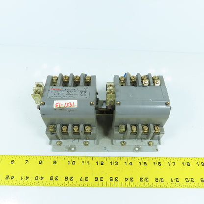 Furnas 43DP32AFE Size 1 Reversing Motor Starter Contactor 600V 27A 120V Coil