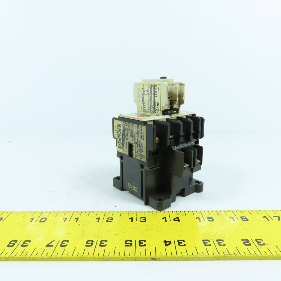 Fuji SC-5-1 SC20AA Contactor Relay 7.5kW 440V W/ SZ-A11 Aux (220V Coil)