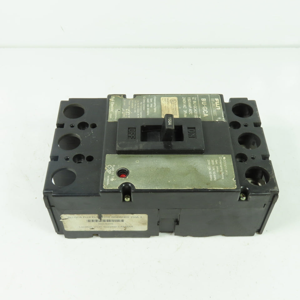 Fuji BU-GCA3150 150A Circuit Breaker 240VAC 3-Pole
