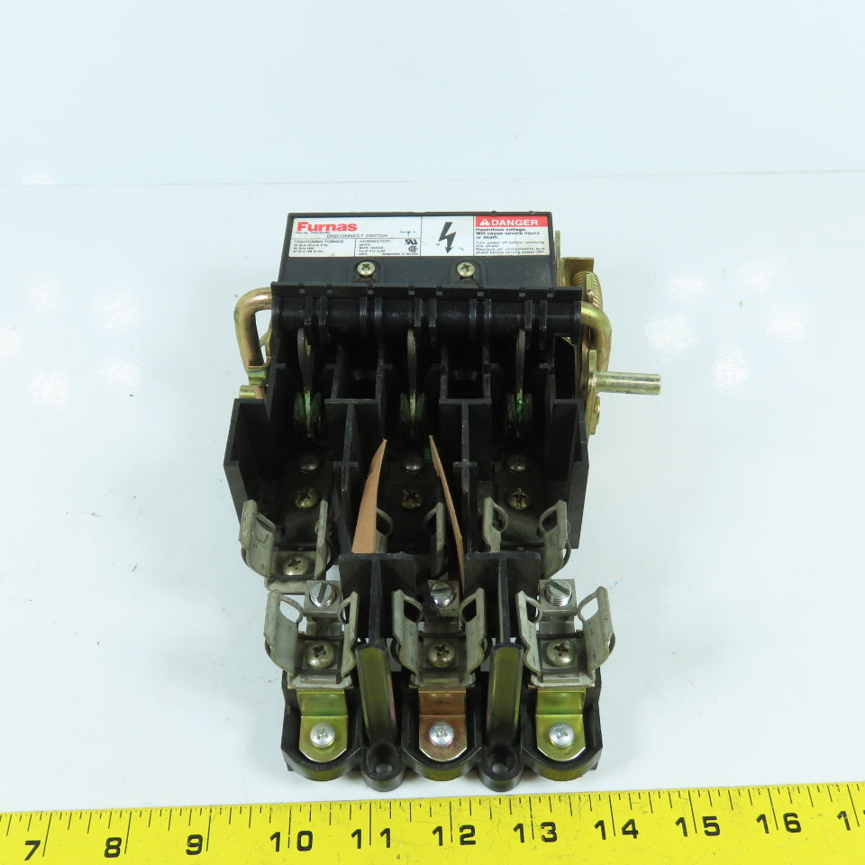 Furnas D46120-001 Series A Disconnect Switch 3-Pole Fusible