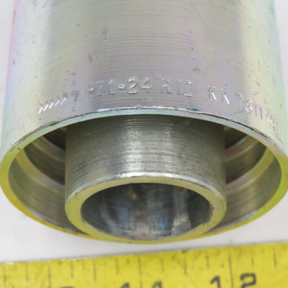 Parker 1-1/2" (-24) Female ORFS Seal-Lok x 1-1/2" Crimp Style Elbow 45°