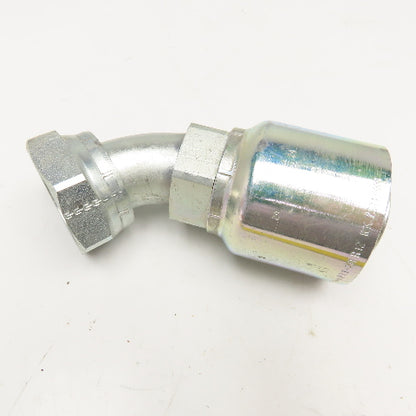Parker 1-1/2" (-24) Female ORFS Seal-Lok x 1-1/2" Crimp Style Elbow 45°