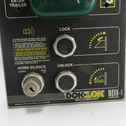 Rite-Hite 8319 Dok-Lok Vehicle Restraint Control Box 120V 1Ph 60Hz