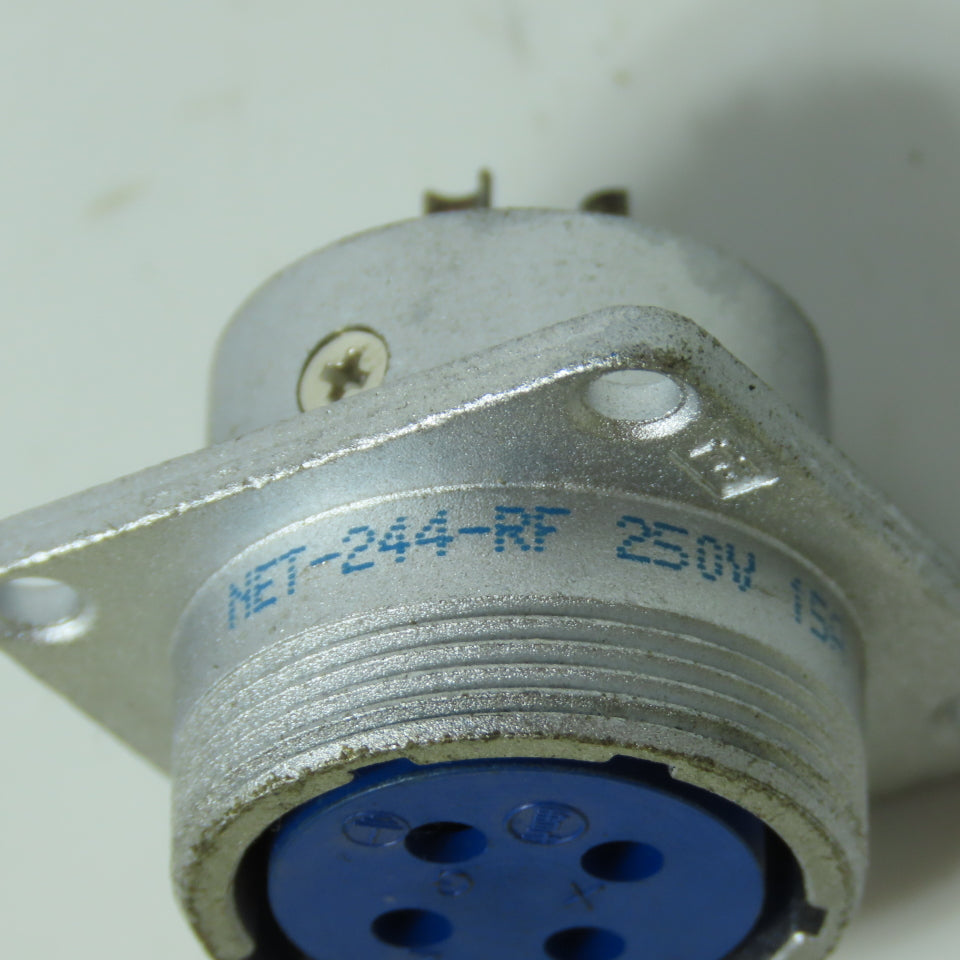 Nanaboshi NET-244-RF 4-Pole Circular Female Electrical Connector 250V 15A Lot/6