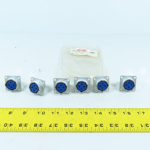 Nanaboshi NET-244-RF 4-Pole Circular Female Electrical Connector 250V 15A Lot/6